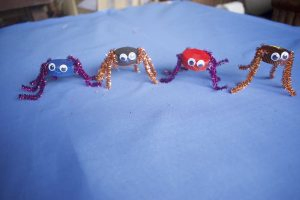 Bottle Cap Spider Craft Activity for Halloween