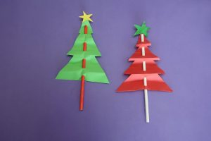 Christmas Tree Paper Craft Activity for Kids