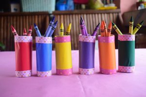 DIY Crayon Sorters for Craft Area