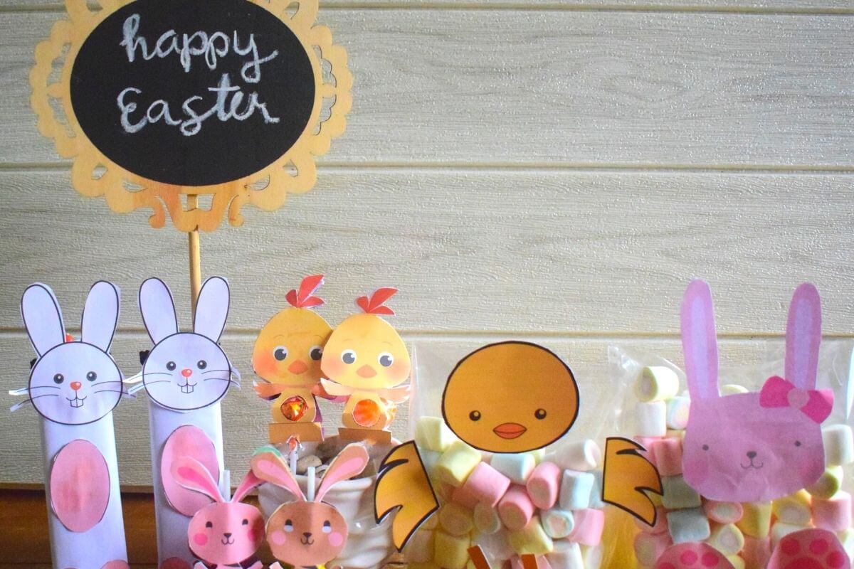 Easter Candy Craft Ideas with Free Printable Templates