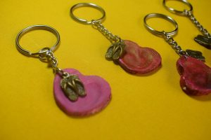 Fingerprint Key Ring Craft Idea