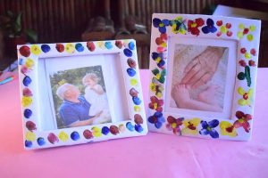 Homemade Finger Paint Picture Frame Craft