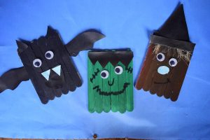 Popsicle Stick Halloween Monster CraftPopsicle Stick Halloween Monster Craft Idea
