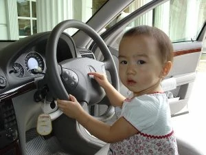 baby carrier in car